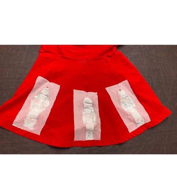 Bonnie Jean Girls Red Nutcracker Holiday Dress Long Sleeve Size 2T Christmas - Picture 5 of 6
